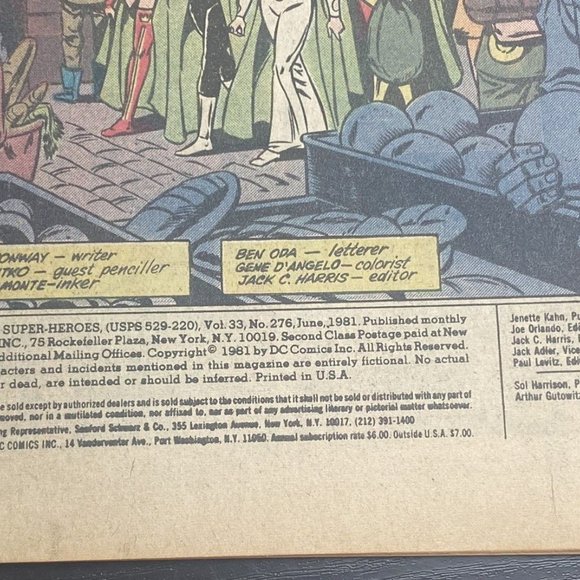 Legion Of Super Heroes # 276 DC Comics 1981 Vtg - Picture 7 of 10